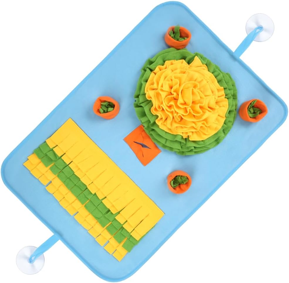 OSDUE Dog snuffle mat, dog sniffing mat, slow feeding pet mat encourages natural foraging skills, feeding