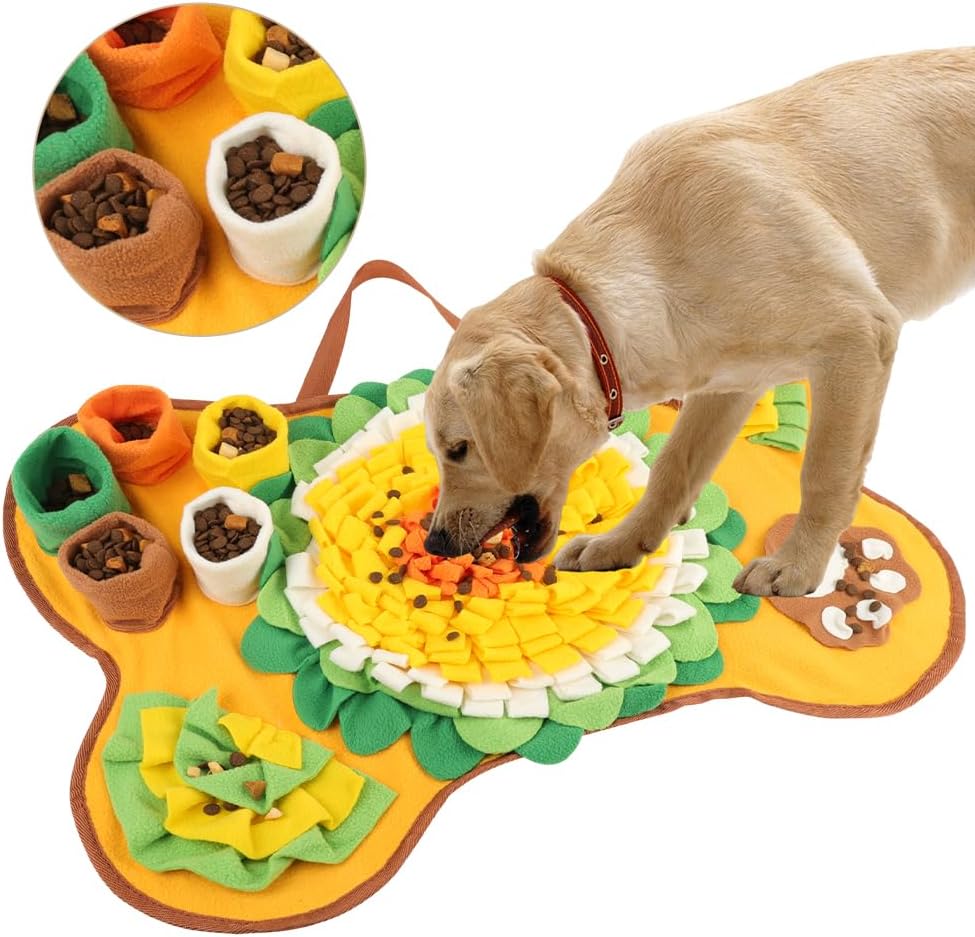OSDUE Dog snuffle mat, dog sniffing mat, slow feeding pet mat encourages natural foraging skills, feeding