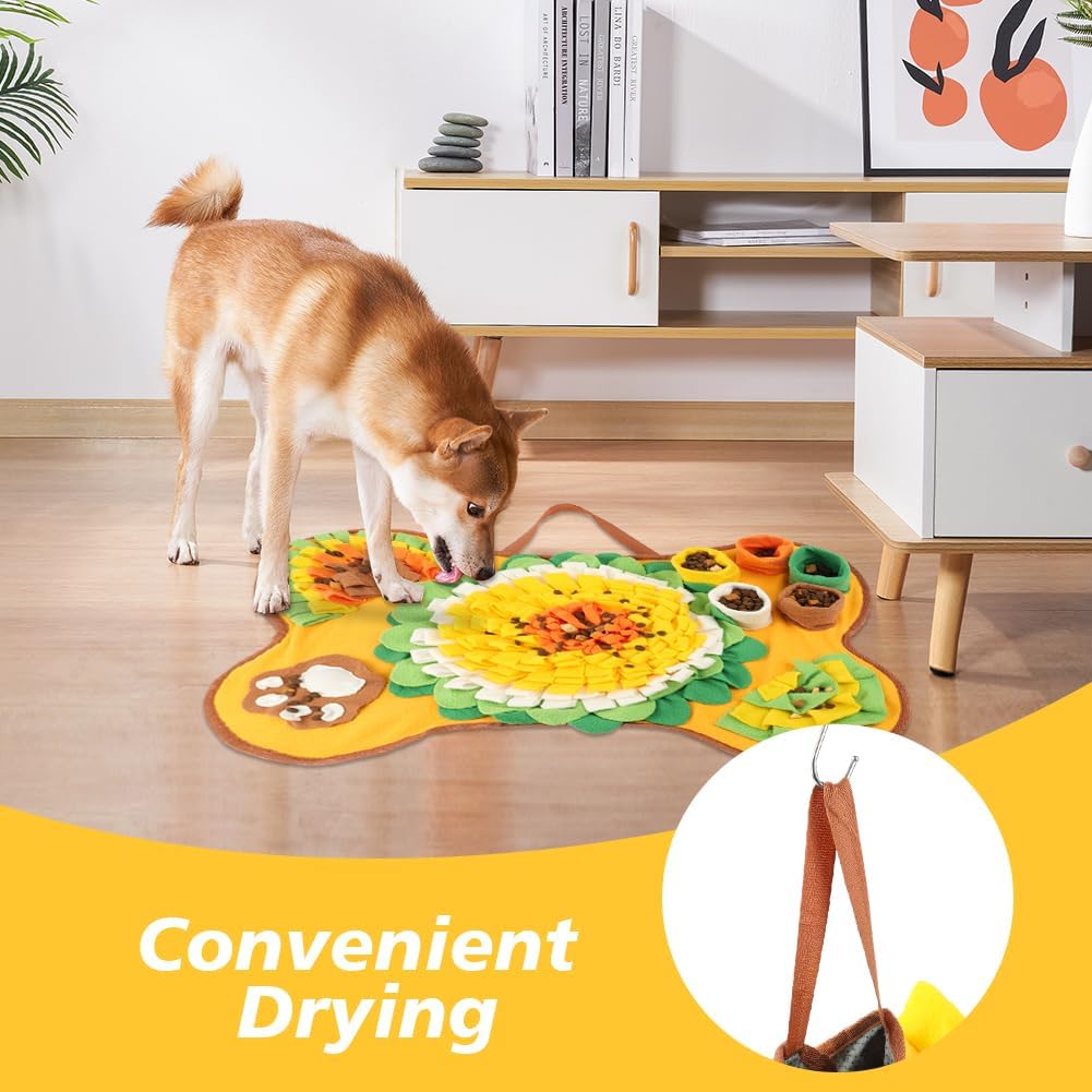 OSDUE Dog snuffle mat, dog sniffing mat, slow feeding pet mat encourages natural foraging skills, feeding