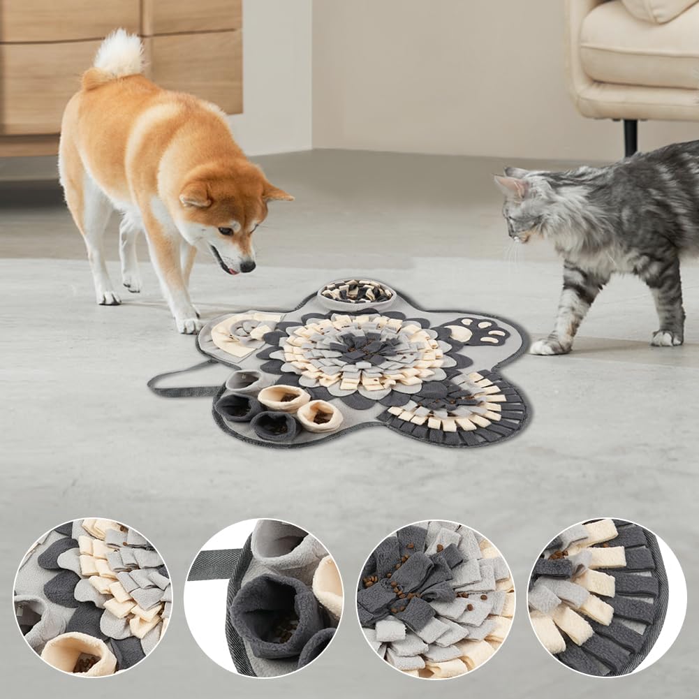 OSDUE Dog snuffle mat, dog sniffing mat, slow feeding pet mat encourages natural foraging skills, feeding
