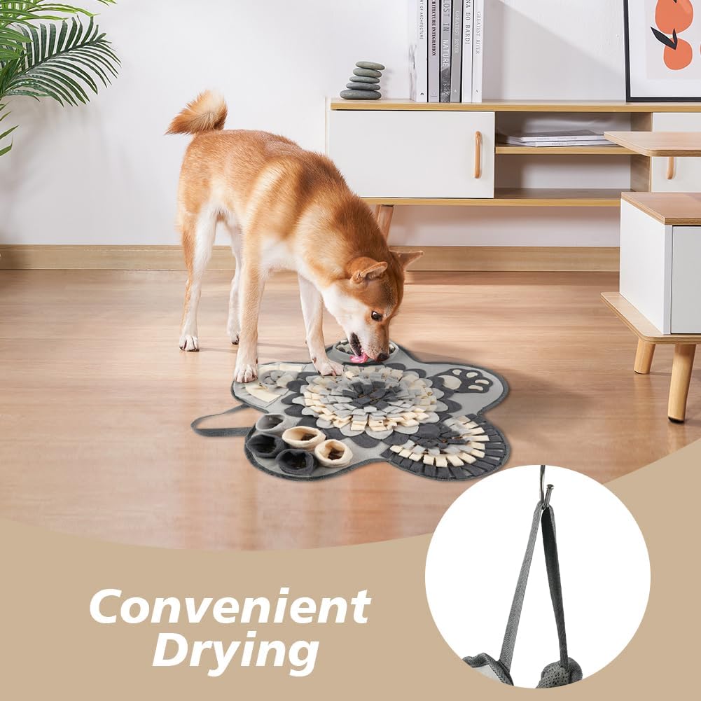OSDUE Dog snuffle mat, dog sniffing mat, slow feeding pet mat encourages natural foraging skills, feeding