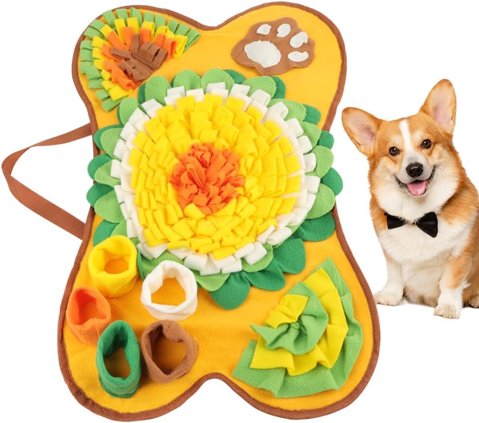 OSDUE Dog snuffle mat, dog sniffing mat, slow feeding pet mat encourages natural foraging skills, feeding
