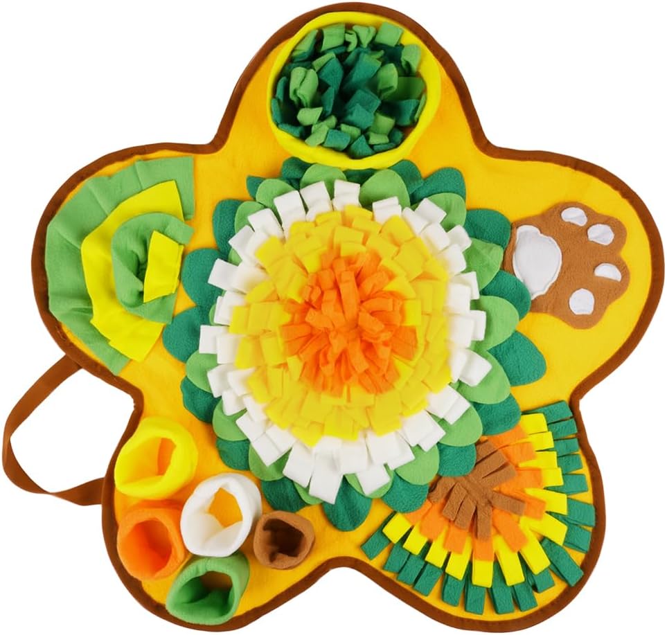 OSDUE Dog snuffle mat, dog sniffing mat, slow feeding pet mat encourages natural foraging skills, feeding