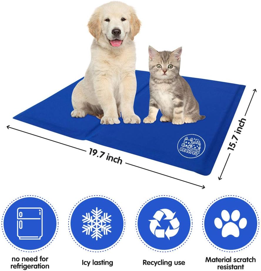 Koelmat voor huisdieren Zelfkoelende bedmat voor huisdieren Comfort bedmat voor katten en honden 90CMx50CM (Large)