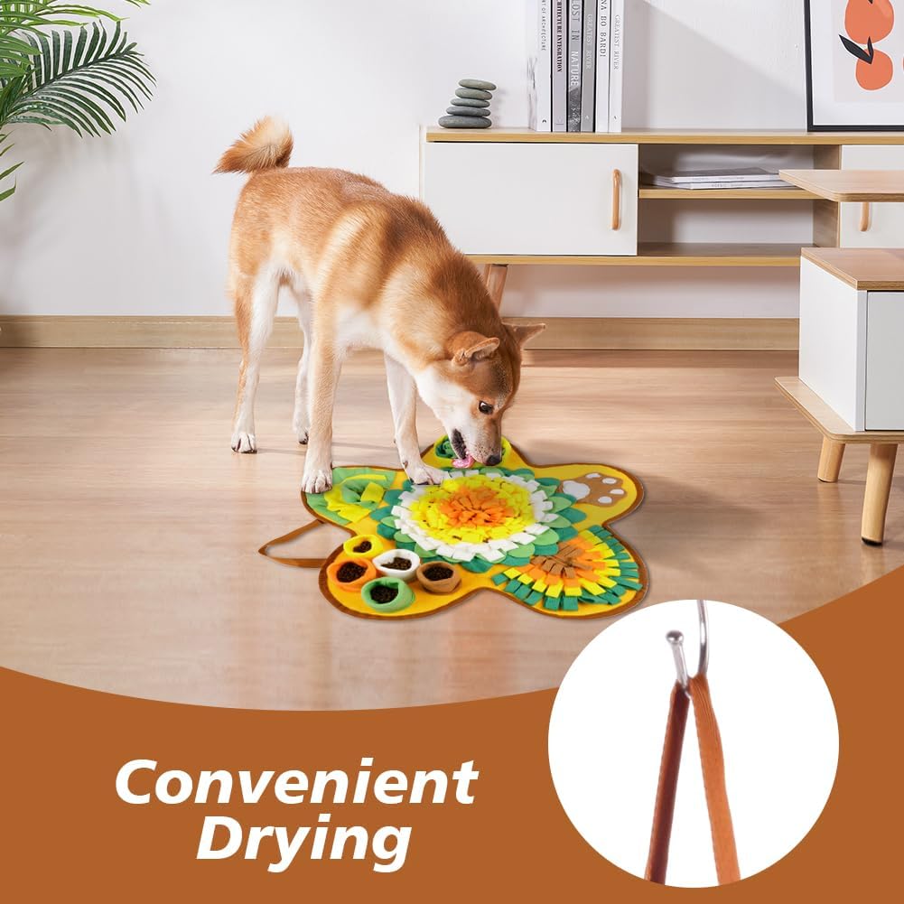 OSDUE Dog snuffle mat, dog sniffing mat, slow feeding pet mat encourages natural foraging skills, feeding