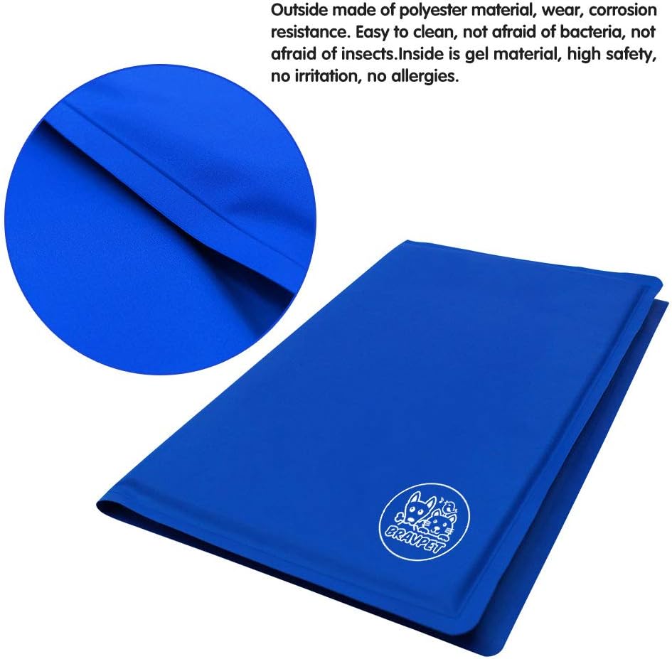 Koelmat voor huisdieren Zelfkoelende bedmat voor huisdieren Comfort bedmat voor katten en honden 90CMx50CM (Large)