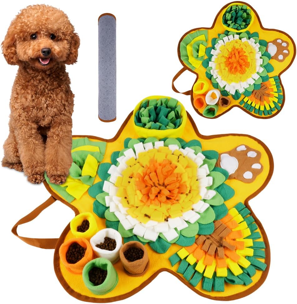 OSDUE Dog snuffle mat, dog sniffing mat, slow feeding pet mat encourages natural foraging skills, feeding