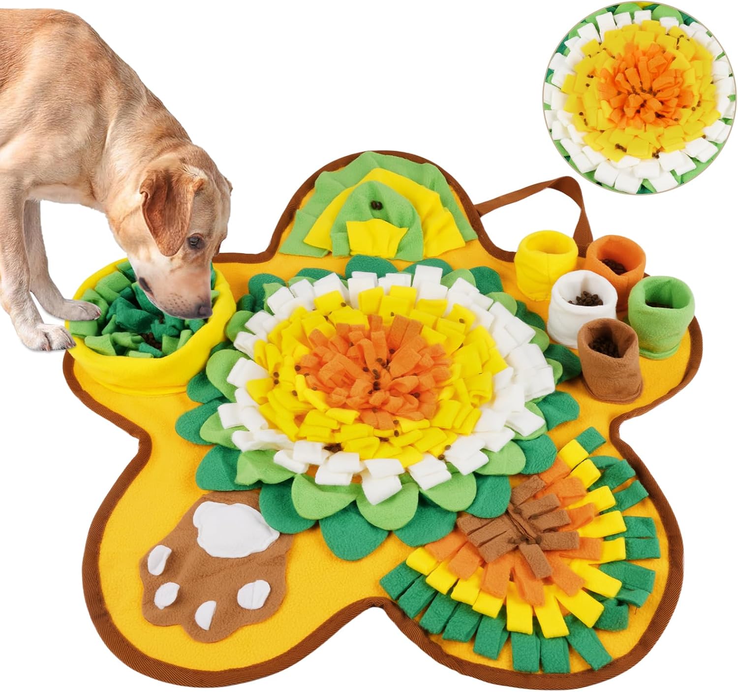 OSDUE Dog snuffle mat, dog sniffing mat, slow feeding pet mat encourages natural foraging skills, feeding