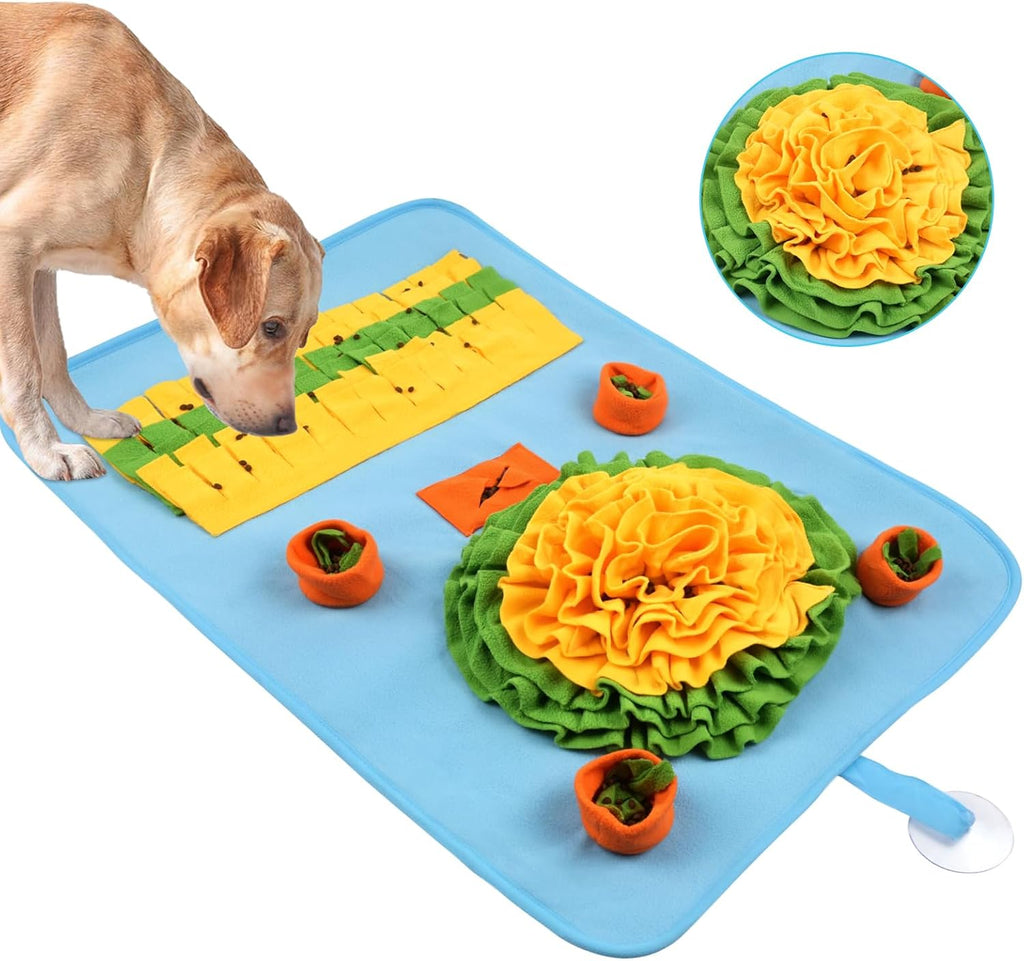 OSDUE Dog snuffle mat, dog sniffing mat, slow feeding pet mat encourages natural foraging skills, feeding