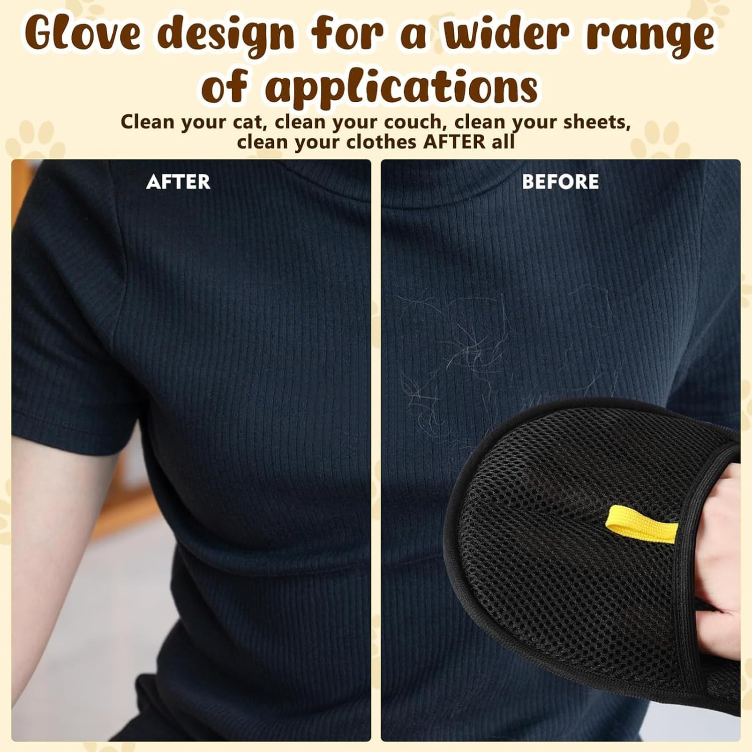 Dubbelzijdige magnetische bonthandschoenen voor honden en katten, vingerloze bonthandschoenen, herbruikbaar, magnetische handschoenen voor huisdieren, kleding, bank