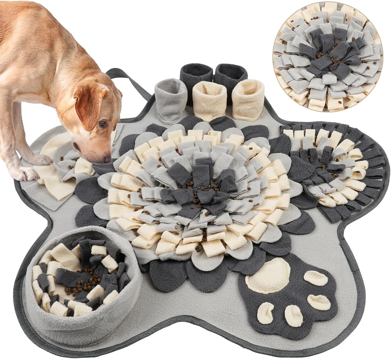 OSDUE Dog snuffle mat, dog sniffing mat, slow feeding pet mat encourages natural foraging skills, feeding